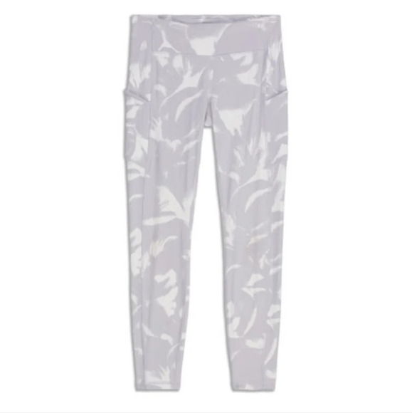 Lululemon Speed Up Tight 28" *Full-On Luxtreme Flower Pop White Silver Lilac | 6 - Picture 4 of 10